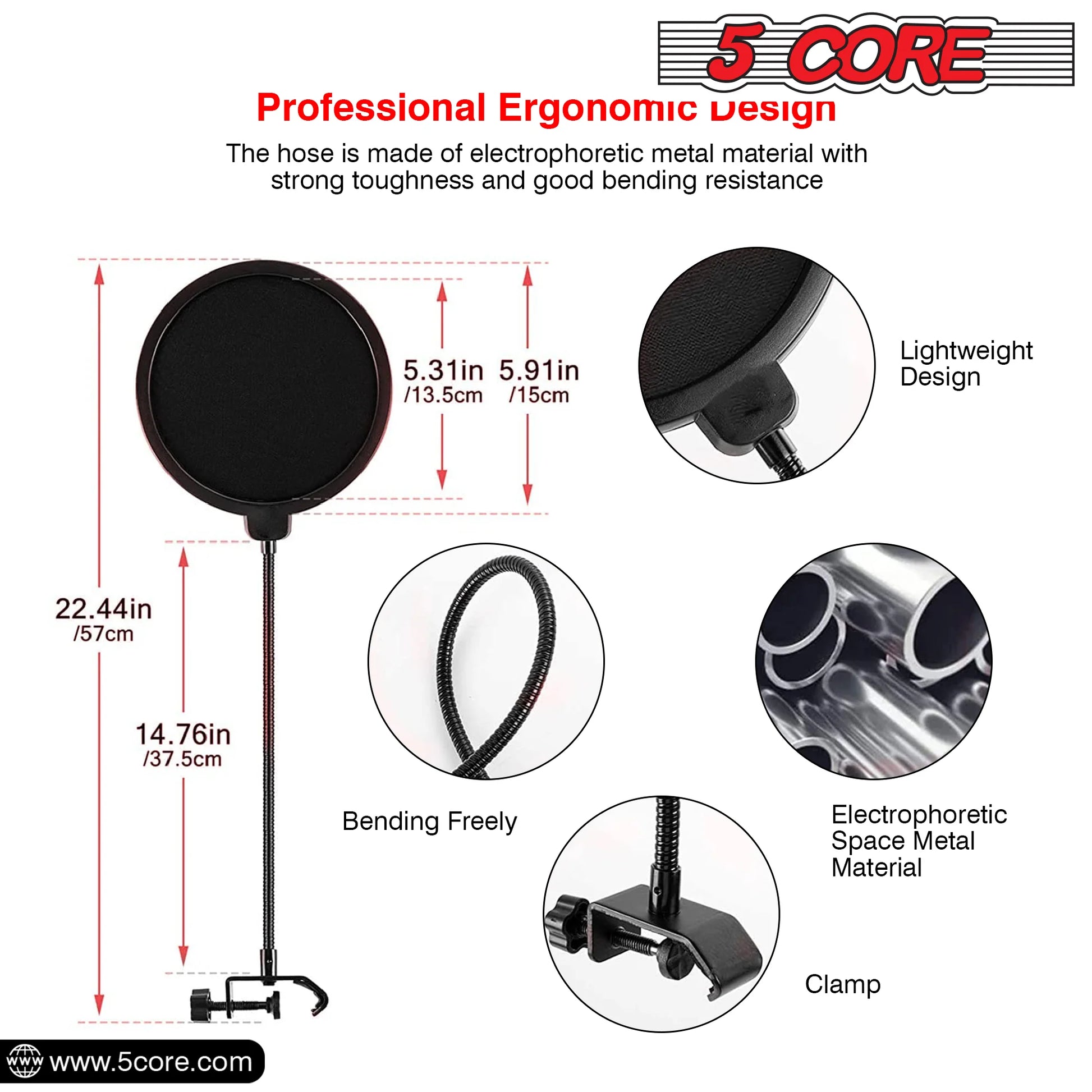 5 Core - Complete Podcast & Streaming Microphone Kit