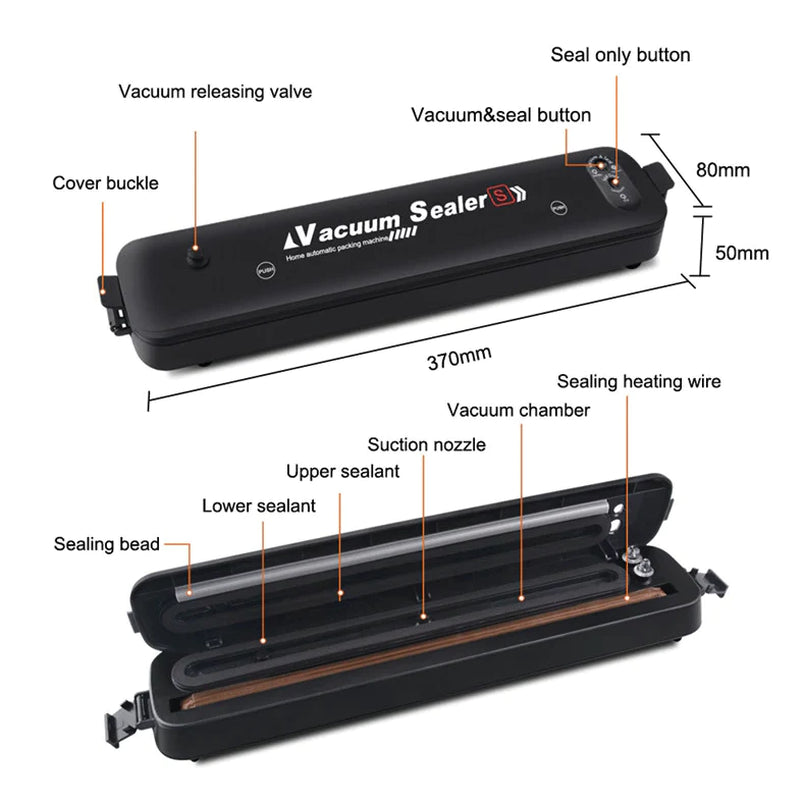  ProSeal™ Vacuum Sealer Machine – Keep Your Food Fresh 10X Longer! 🍖🥦