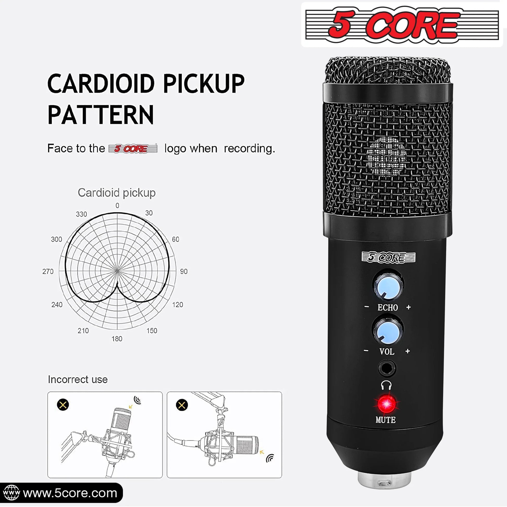 5 Core - Complete Podcast & Streaming Microphone Kit